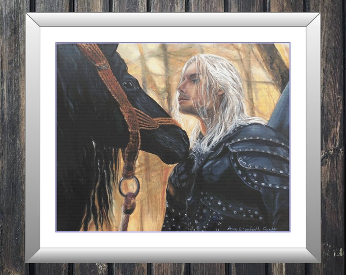 Geralt of Rivia | DMC Cross Stitch Pattern | Three Counted PDF Charts in Instant Download | Happy Stitching and Thanks for Visiting!