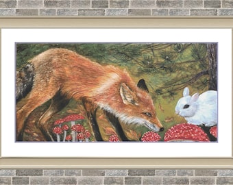 Fox Magic | DMC Cross Stitch Pattern | Three Counted PDF Charts in Instant Download | Happy Stitching and Thanks for Visiting!