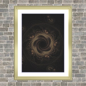 Fractal 1 | DMC Cross Stitch Pattern | Three Counted PDF Charts in Instant Download | Happy Stitching and Thanks for Visiting!