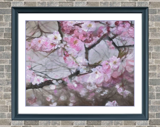 Sakura | DMC Cross Stitch Quality Pattern | Three Counted PDF Charts in Instant Download | Happy Stitching and Thanks for Visiting!