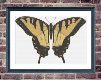 Butterfly 2 | DMC Cross Stitch Pattern | Three Counted PDF Charts in Instant Download | Happy Stitching and Thanks for Visiting!