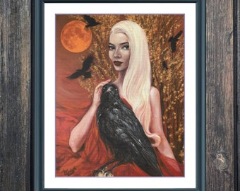 October Witch | DMC Cross Stitch Museum Quality Pattern | Three Counted PDF Charts in Instant Download and Stitch Today!