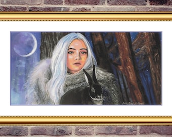 Ciri in Winter | Anchor Cross Stitch Pattern | Three Counted PDF Charts in Instant Download | Happy Stitching and Thanks for Visiting!