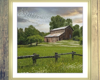 Old Barn | DMC Cross Stitch Pattern | Three Counted PDF Charts in Instant Download | Happy Stitching and Thanks for Visiting!