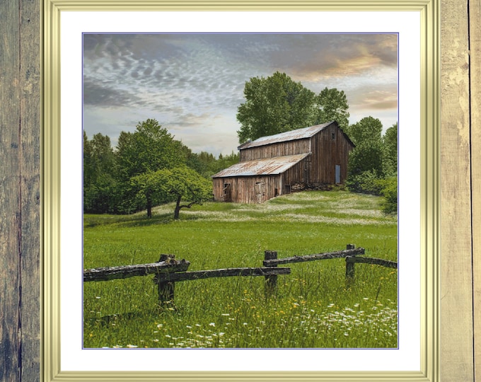 Old Barn | DMC Cross Stitch Pattern | Three Counted PDF Charts in Instant Download | Happy Stitching and Thanks for Visiting!