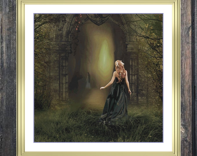 Fantasy Portal | DMC Cross Stitch Museum Quality Pattern | Three Counted PDF Charts in Instant Download | Happy Stitching!