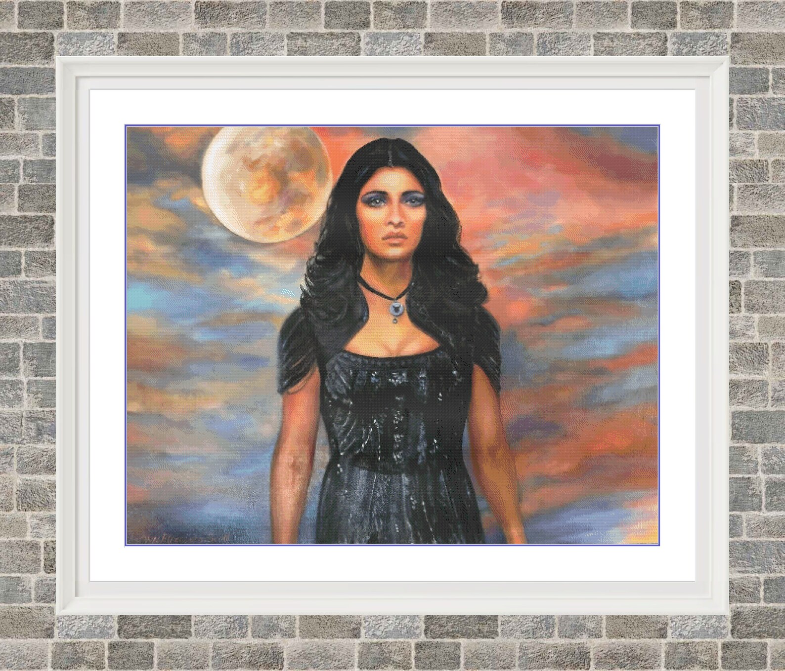 Yennefer of Vengerberg | DMC Cross Stitch Pattern | Three Counted PDF ...