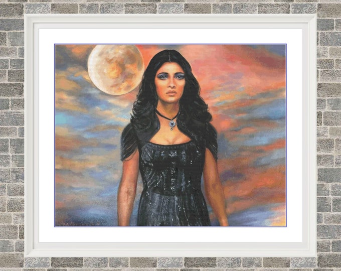Yennefer of Vengerberg | DMC Cross Stitch Pattern | Three Counted PDF Charts in Instant Download and Stitch Today!