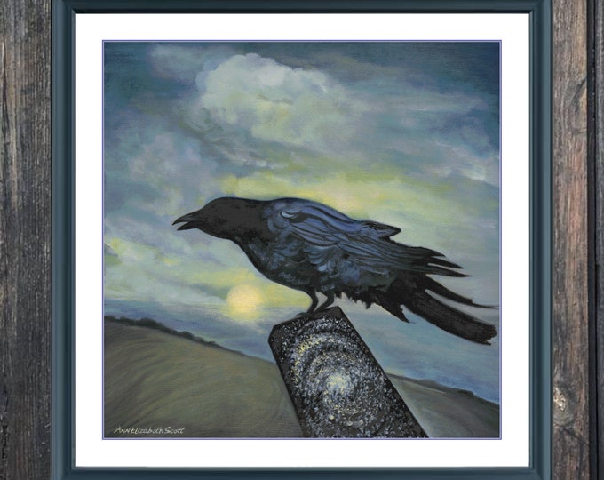 Raven and Stars | Anchor Cross Stitch Pattern | Three Counted PDF Charts in Instant Download | Happy Stitching and Thanks for Visiting!