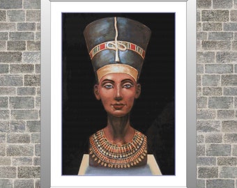 Nefertiti | DMC Cross Stitch Pattern | Three Counted PDF Charts in Instant Download