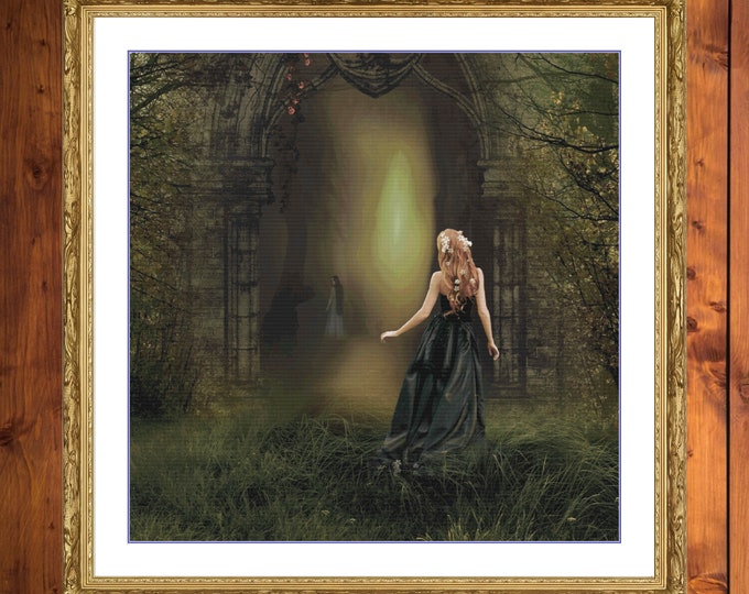 Fantasy Portal | Anchor Cross Stitch Museum Quality Pattern | Three Counted PDF Charts in Instant Download and Stitch Today!