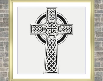 Celtic Cross | Anchor Cross Stitch Pattern | Three Counted PDF Charts in Instant Download | Happy Stitching and Thanks for Visiting!
