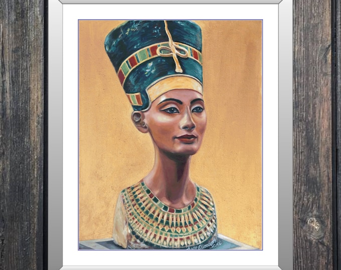 Gold Nefertiti | DMC Cross Stitch Museum Quality Pattern | Three Counted PDF Charts in Instant Download | Happy Stitching!
