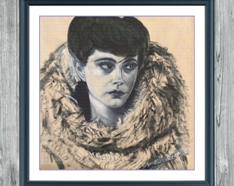 Rachael in Black and White | DMC Cross Stitch Pattern | Three Counted PDF Charts in Instant Download | Happy Stitching!