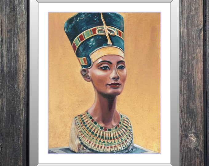 Gold Nefertiti | DMC Cross Stitch Pattern | Three Counted PDF Charts in Instant Download | Happy Stitching and Thanks for Visiting!