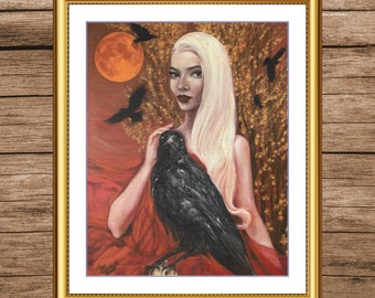 October Witch | Anchor Cross Stitch Museum Quality Pattern | Three Counted PDF Charts in Instant Download and Stitch Today!