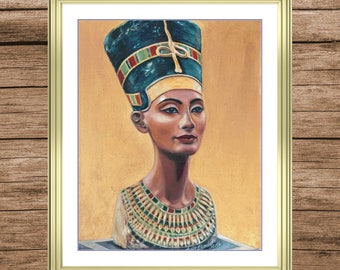 Gold Nefertiti | Anchor Cross Stitch Pattern | Three Counted PDF Charts in Instant Download | Happy Stitching and Thanks for Visiting!