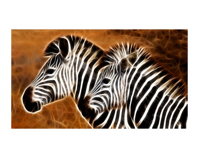 Fractal Zebra | Anchor Cross Stitch Quality Design | PDF Pattern | Three Counted Charts in Instant Download