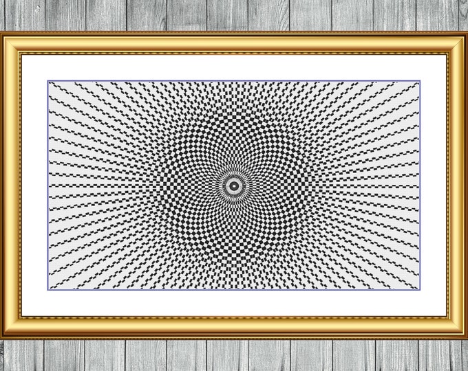 Kaleidoscope Fractal | Anchor Cross Stitch Pattern | Three Counted PDF Charts in Instant Download | Happy Stitching and Thanks for Visiting!