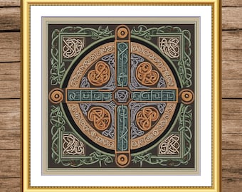 Celtic Knotwork | DMC Cross Stitch Pattern | Three Counted PDF Charts in Instant Download | Happy Stitching and Thanks for Visiting!