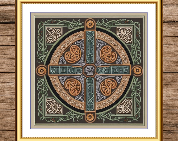 Celtic Knotwork | DMC Cross Stitch Pattern | Three Counted PDF Charts in Instant Download | Happy Stitching and Thanks for Visiting!