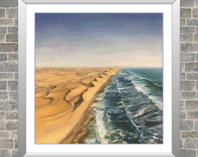 Namibia | DMC Cross Stitch Pattern | Three Counted PDF Charts in Instant Download | Happy Stitching and Thanks for Visiting!
