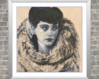 Rachael in Black and White | Anchor Cross Stitch Pattern | Three Counted PDF Charts in Instant Download and Stitch Today!