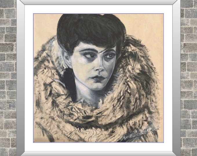 Rachael in Black and White | Anchor Cross Stitch Pattern | Three Counted PDF Charts in Instant Download and Stitch Today!