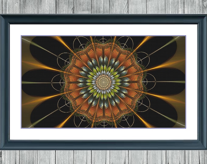 Fractal 3 | Anchor Cross Stitch Pattern | Three Counted PDF Charts in Instant Download | Happy Stitching and Thanks for Visiting!