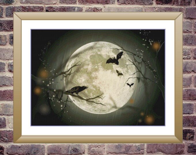 Halloween 1 | DMC Cross Stitch Pattern | Three Counted PDF Charts in Instant Download | Happy Stitching and Thanks for Visiting!