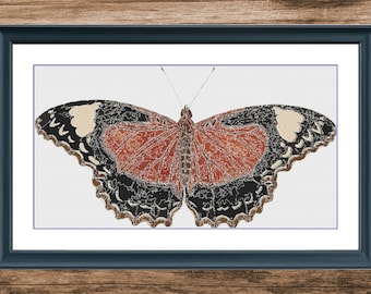 Butterfly 6 | Anchor Cross Stitch Pattern | Three Counted PDF Charts in Instant Download | Happy Stitching and Thanks for Visiting!