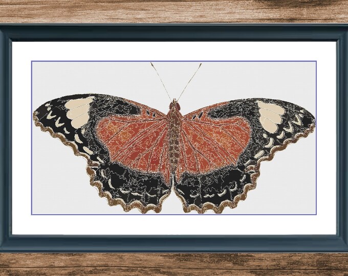 Butterfly 6 | Anchor Cross Stitch Pattern | Three Counted PDF Charts in Instant Download | Happy Stitching and Thanks for Visiting!