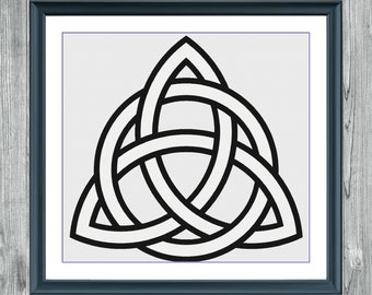 Triquetra Symbol | Anchor Cross Stitch Pattern | Three Counted PDF Charts in Instant Download | Happy Stitching and Thanks for Visiting!