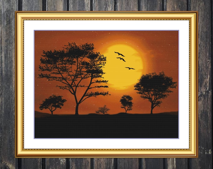 Good Night | DMC Cross Stitch Pattern | Three Counted PDF Charts in Instant Download | Happy Stitching and Thanks for Visiting!
