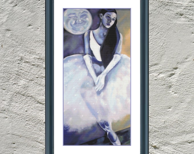 Moon Dancer | DMC Cross Stitch Pattern | Three Counted PDF Charts in Instant Download | Happy Stitching and Thanks for Visiting!