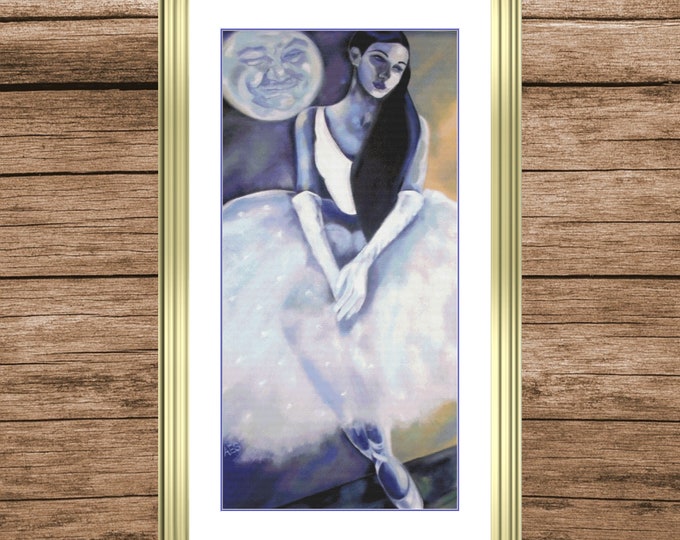 Moon Dancer | Anchor Cross Stitch Pattern | Three Counted PDF Charts in Instant Download | Happy Stitching and Thanks for Visiting!