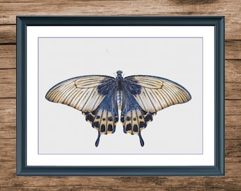 Butterfly 5 | DMC Cross Stitch Pattern | Three Counted PDF Charts in Instant Download | Happy Stitching and Thanks for Visiting!
