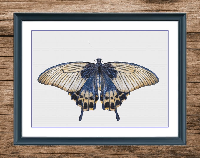 Butterfly 5 | DMC Cross Stitch Pattern | Three Counted PDF Charts in Instant Download | Happy Stitching and Thanks for Visiting!