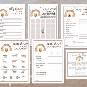Boba, Baby Shower Games, Instant Download PDF