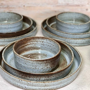 Handmade Dinnerware Set: Artisan Ceramic Rustic Tableware Collection