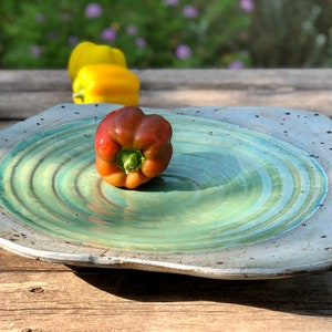 Extra große Keramik Servierschale, Obstschale.
