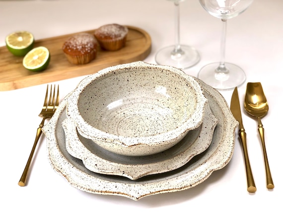Rustic clearance white dishes