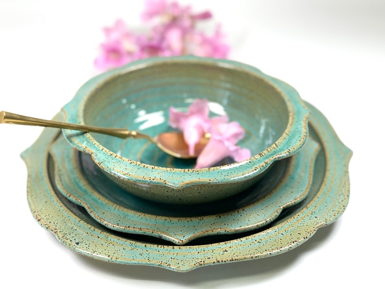 Choose Your Colorful Dinnerware Set. 5 Colors. Etsy
