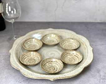 Passover Seder Plate - Traditional Judaica Ceremonial Dish