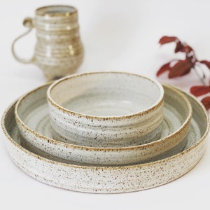 Dinnerware set for 2 3 4 5 6 ,pottery handmade ceramic.