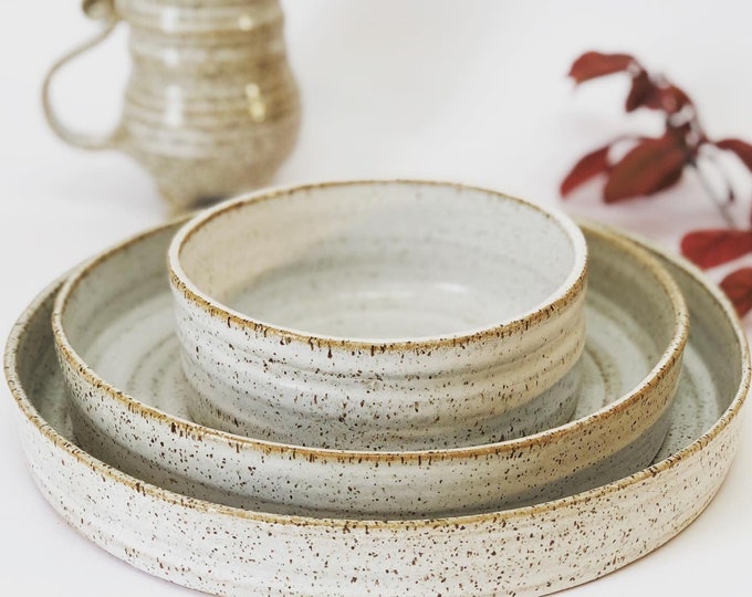 Dinnerware set for 2 3 4 5 6 ,pottery handmade ceramic.
