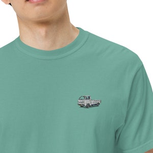 JDM Kei Truck Embroidered Comfort Colors Cotton T-shirt, Japanese Mini Truck, Kei Truck, Gift for Car Lover, JDM Enthusiast, Personalized