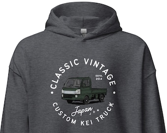 Felpa con cappuccio JDM Kei Truck, mini camion giapponese, personalizzata