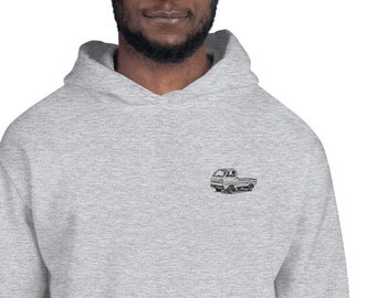 Embroidered JDM Kei Truck Hoodie, Japanese Mini Truck Sweatshirt, Personalized