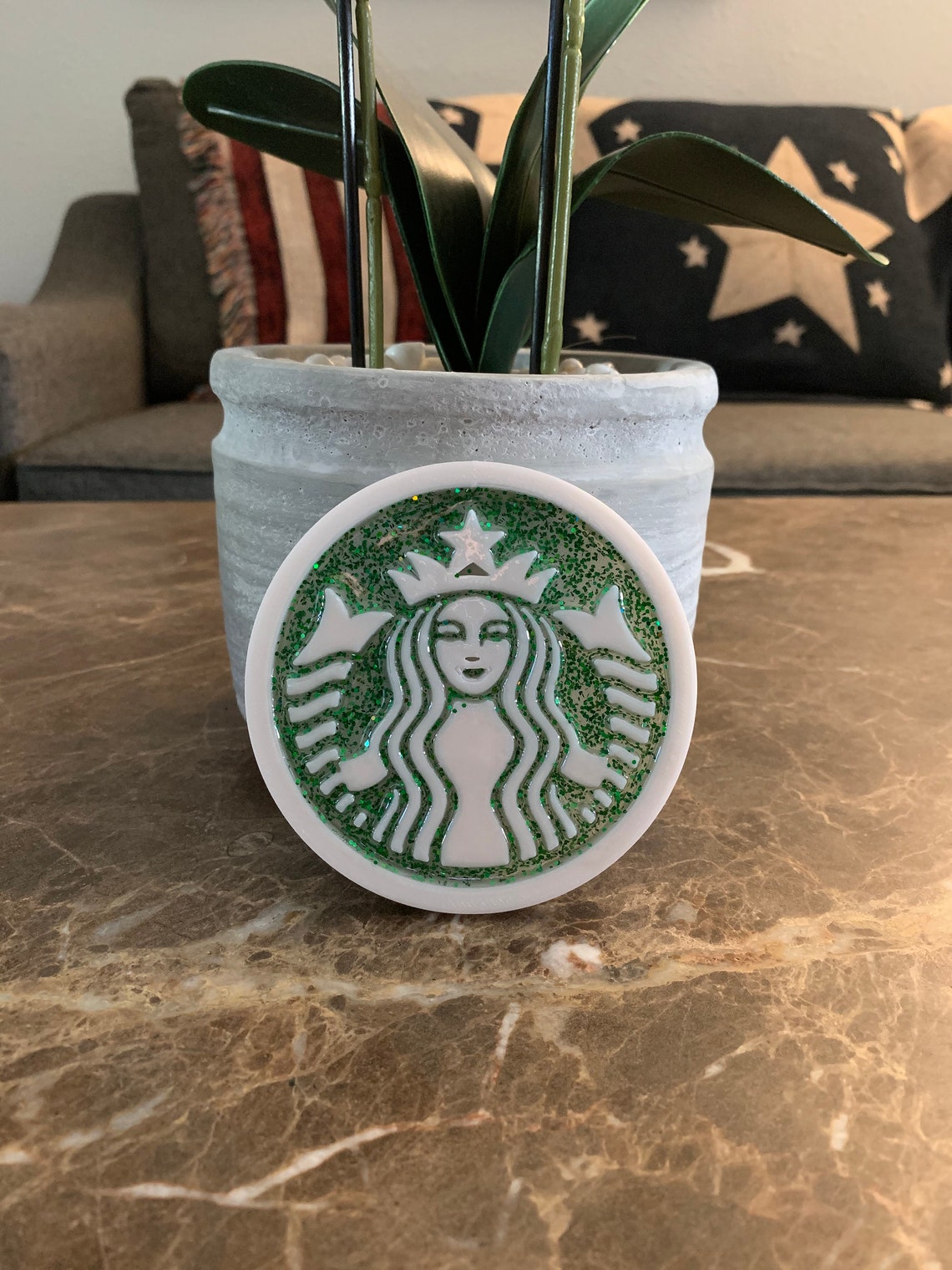 Starbucks Round Siren Coasters Etsy